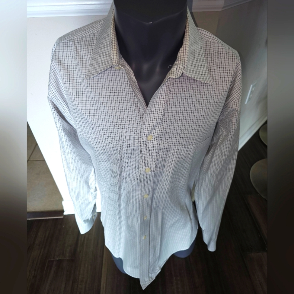 Joesph & Feiss Long Sleeve Button-down Shirt Neck 16 Sleeve 34/35